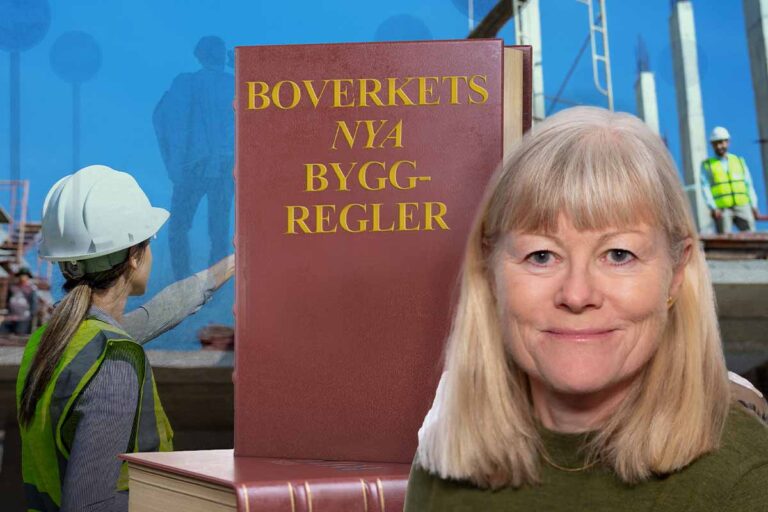 Madeliene Hjortsberg berättar om målet med nya byggreglerna,