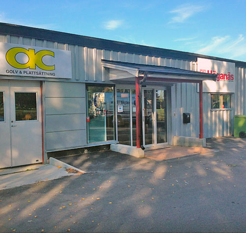 Butiken i Umeå. Foto: AC Golv & Plattsättning.