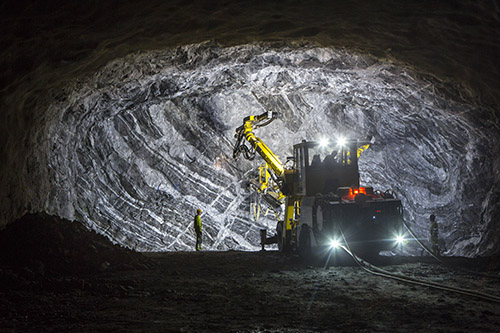 Tunnelarbete i Förbifart Stockholm. Foto: Mikael Ullen