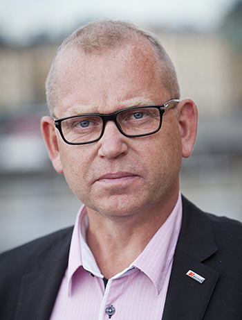 Johan Lindholm, ordförande i Byggnads