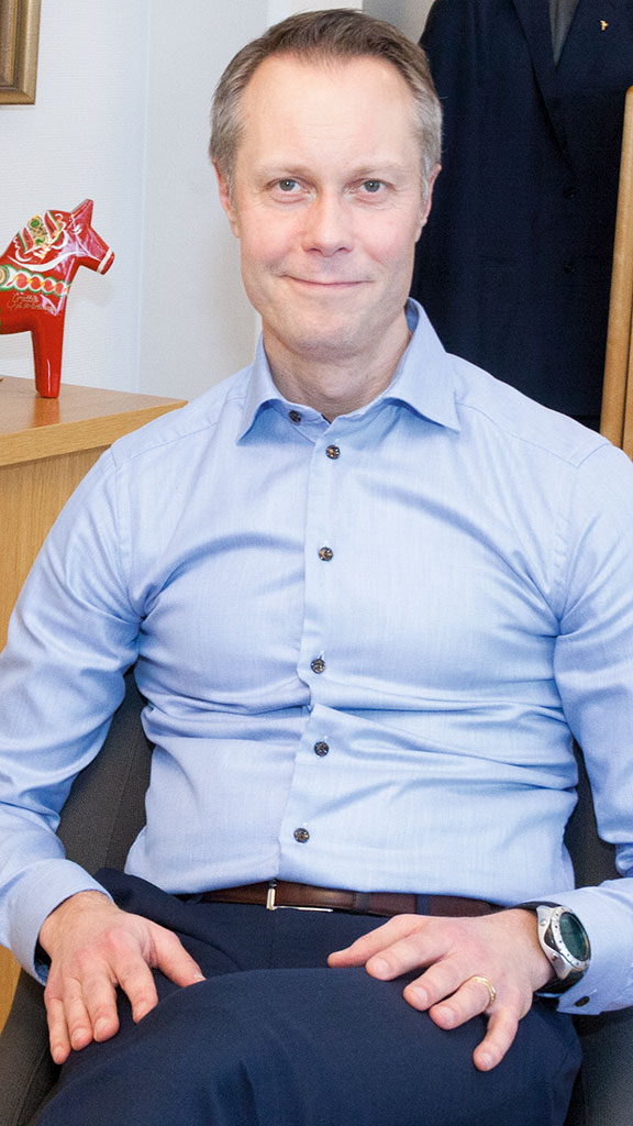 Fredrik Skarp, vd och koncernchef för FM Mattsson Mora Group. Foto: Jan Fredriksson