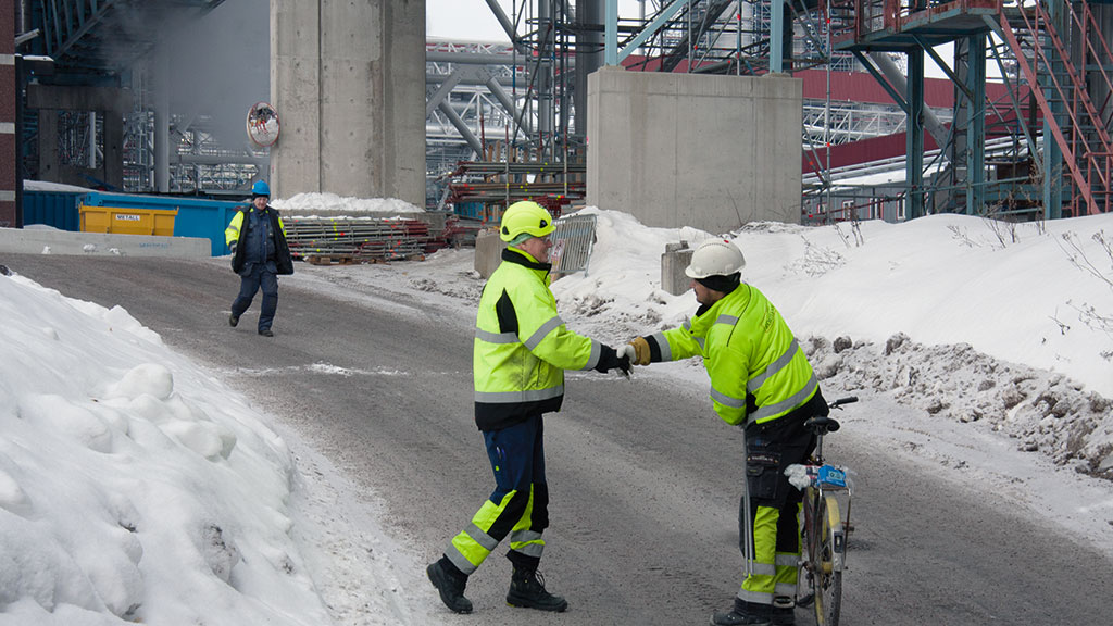 För Lars Johansson är montörerna hos de tre rörföretagen välbekanta. Foto: Jan Fredriksson