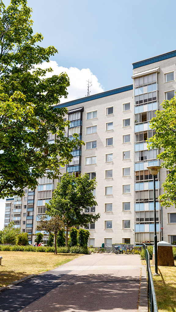 Bostadsrättsföreningen Vita Höja i Malmö med 324 lägenheter byggdes för 50 år sedan. Foto: Martin Olson